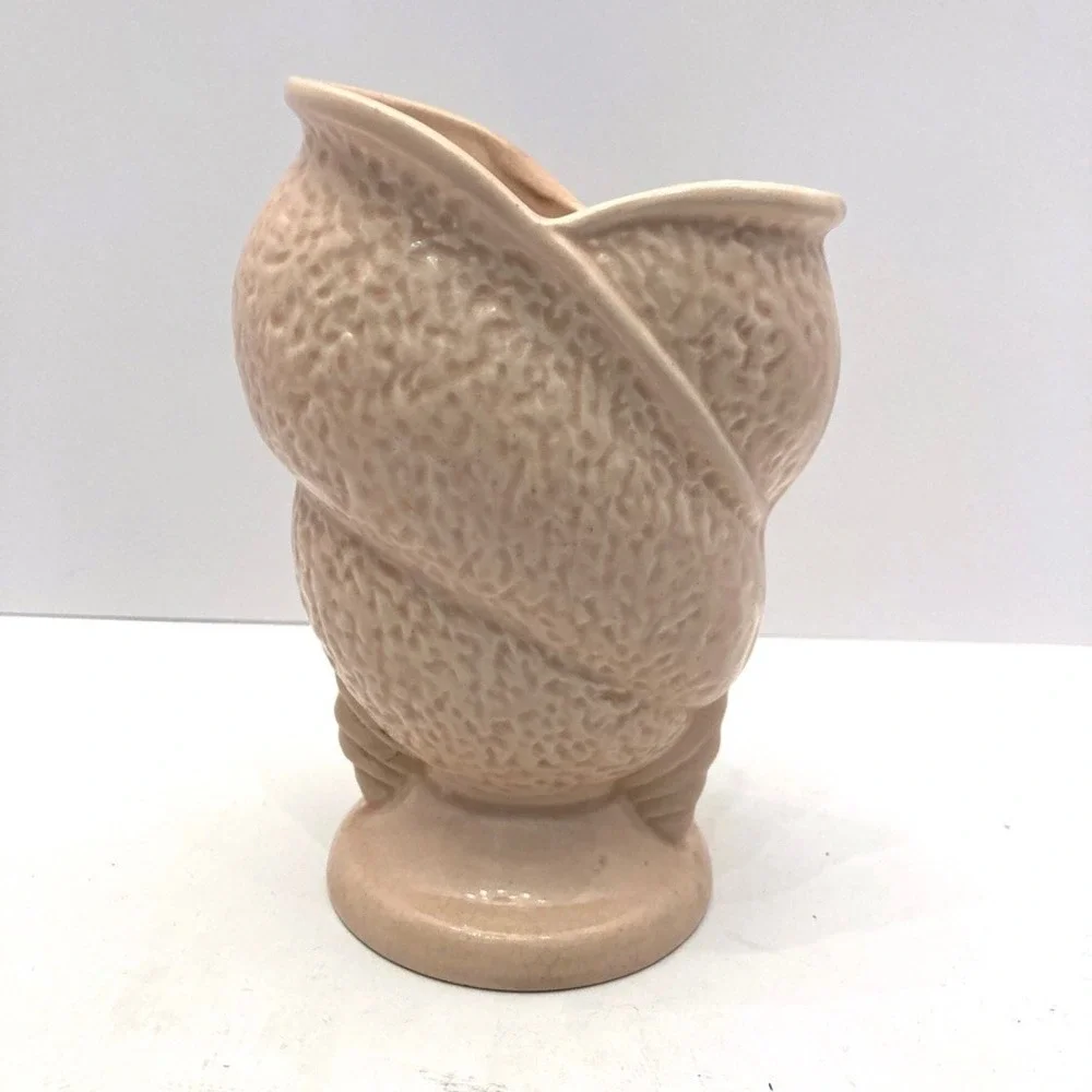 Hull Art Pottery Pink Floral Vase  6-1/2